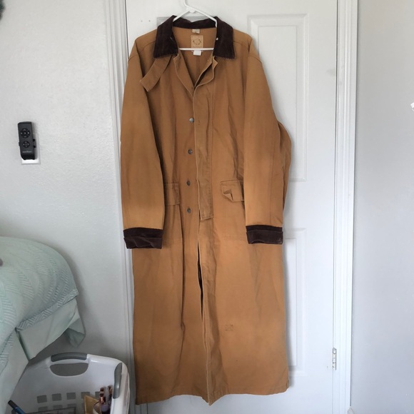 Scully Wah Maker Rangewear Frontier Long Canvas Duster - Picture 1 of 11